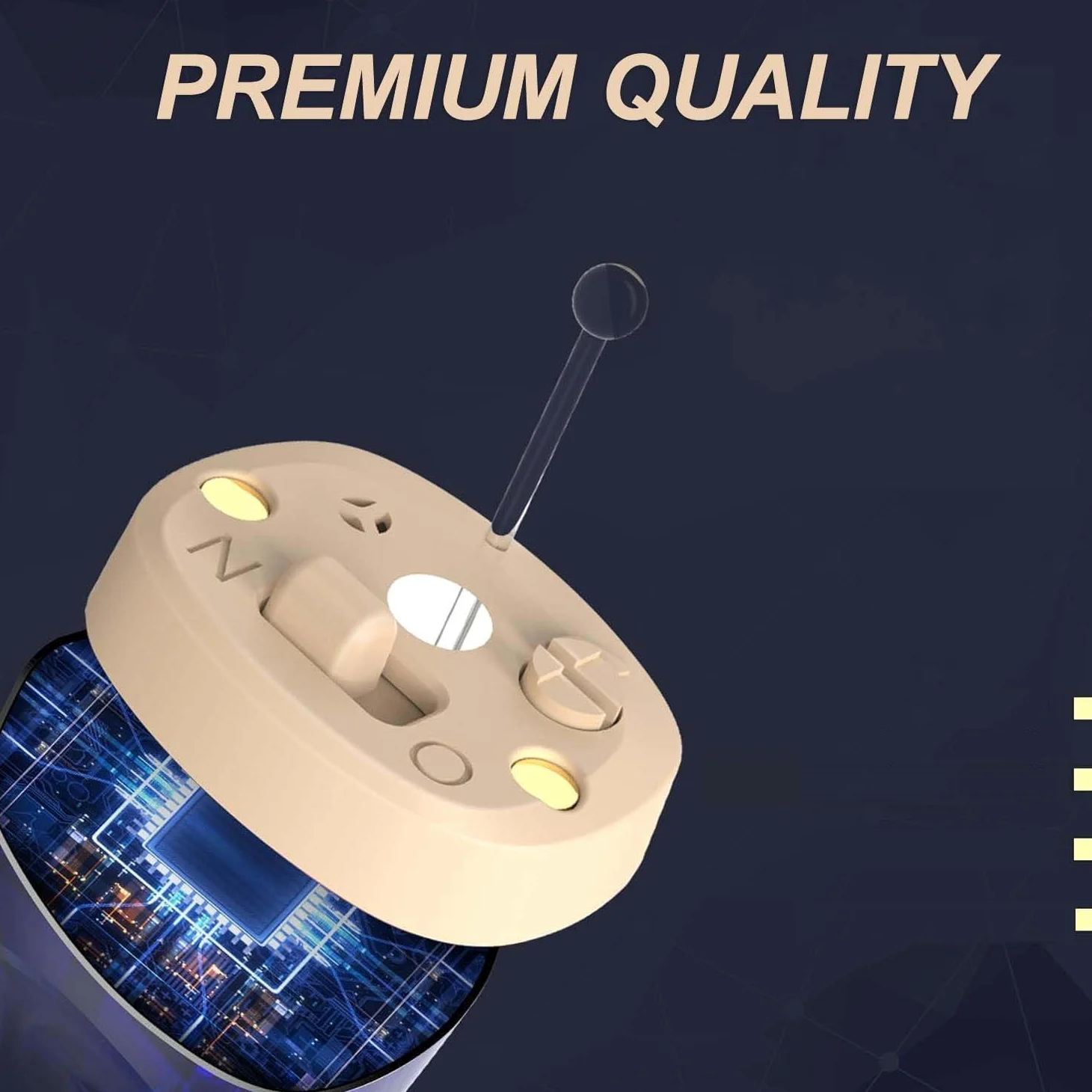 MEDca Ricaricabile per anziani - In-Ear PSAP Digital Personal Pair (CIC) con qualità superiore, riduzione intelligente, visualizzazione della potenza e durata della batteria
