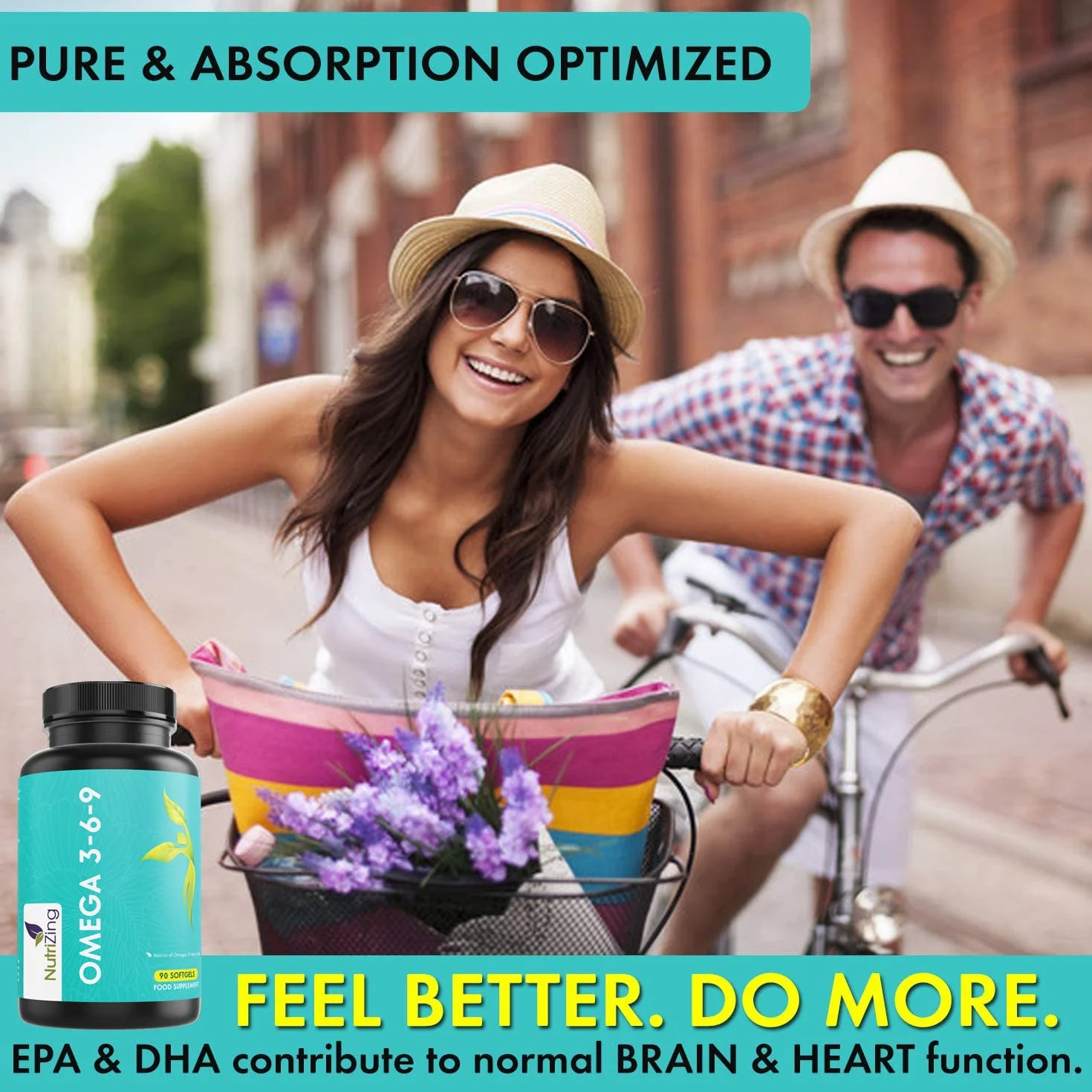 Omega 3 6 9 Olio di Pesce Puro 1000mg 90 capsule NutriZing