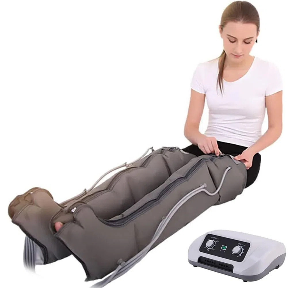 Pressoterapia per Casa, Linfodrenaggio, Professionale, Apparecchio Massaggiatore, Gambe E Piedi, Anticellulite, Migliora La Circolazione del Recupero Muscolare Drenaggio Linfatico