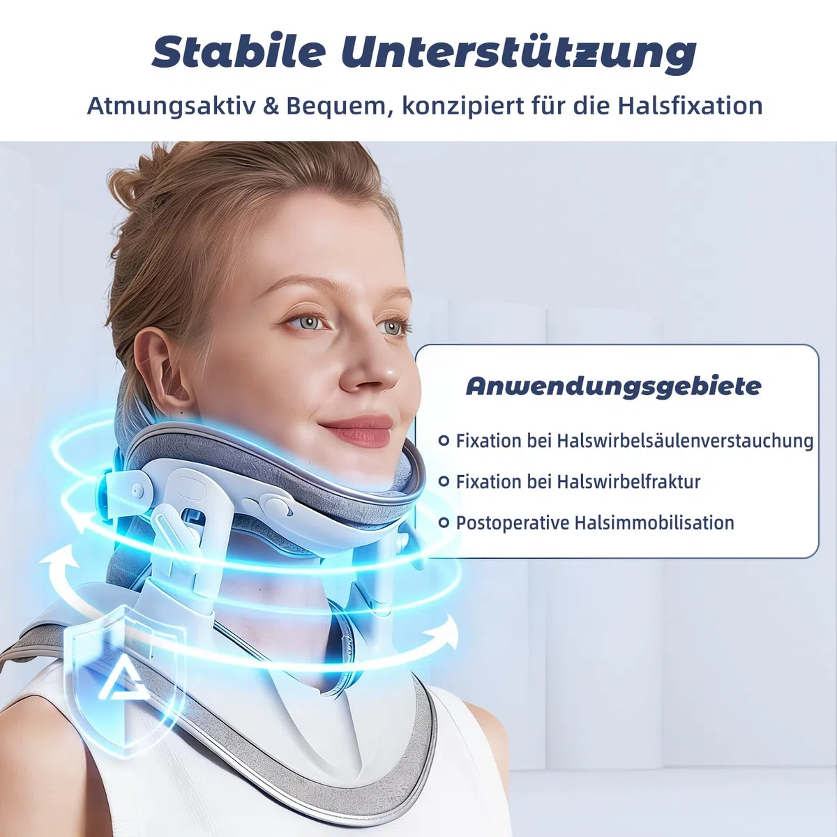 Dispositivo di trazione cervicale Holdsound, apparecchio per stretching e supporto del collo, strumenti regolabili per l'allungamento cervicale per uso domestico