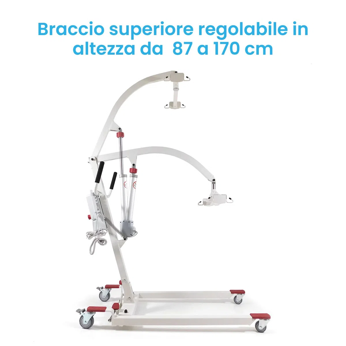 Sollevatore Elettrico per Disabili e Anziani, Sicuro, Regolabile e Facile da Usare, Imbracatura Inclusa, con Batteria Ricaricabile