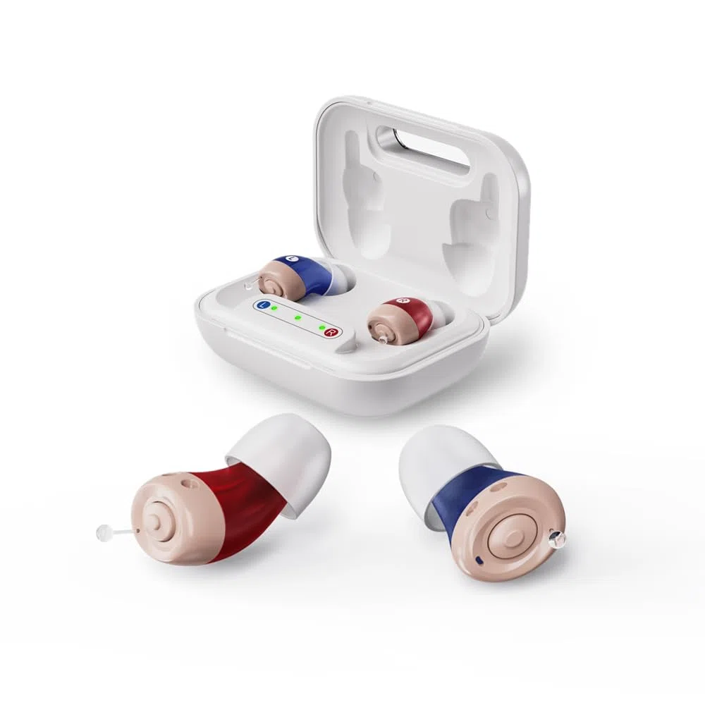JINGHAO Amplificatore sonoro ricaricabile, Dispositivo assistente audio ricaricabile, 2 pezzi