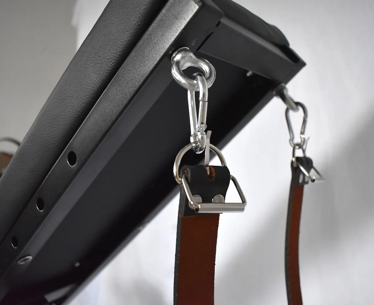 Sedia fetish per bondage ginecologico - Robusta sedia BDSM con vincoli per mani e gambe, schienale regolabile per giochi in clinica e giochi di ruolo erotici