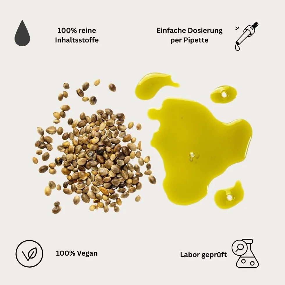 Olio di semi di canapa Vital n. 40 30 ml 750 gocce extra forte Omega 3-6-9