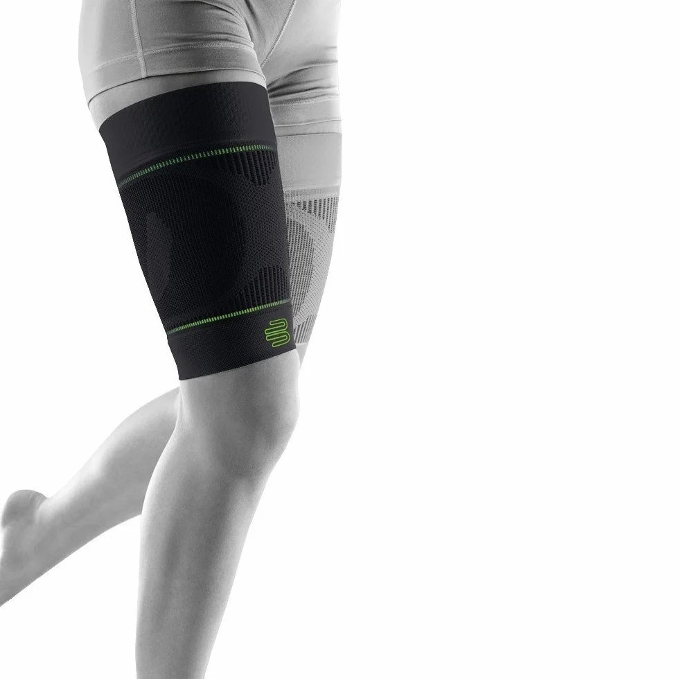 Bauerfeind Fasce a compressione per cosce Unisex Taglia L Lunga Nero
