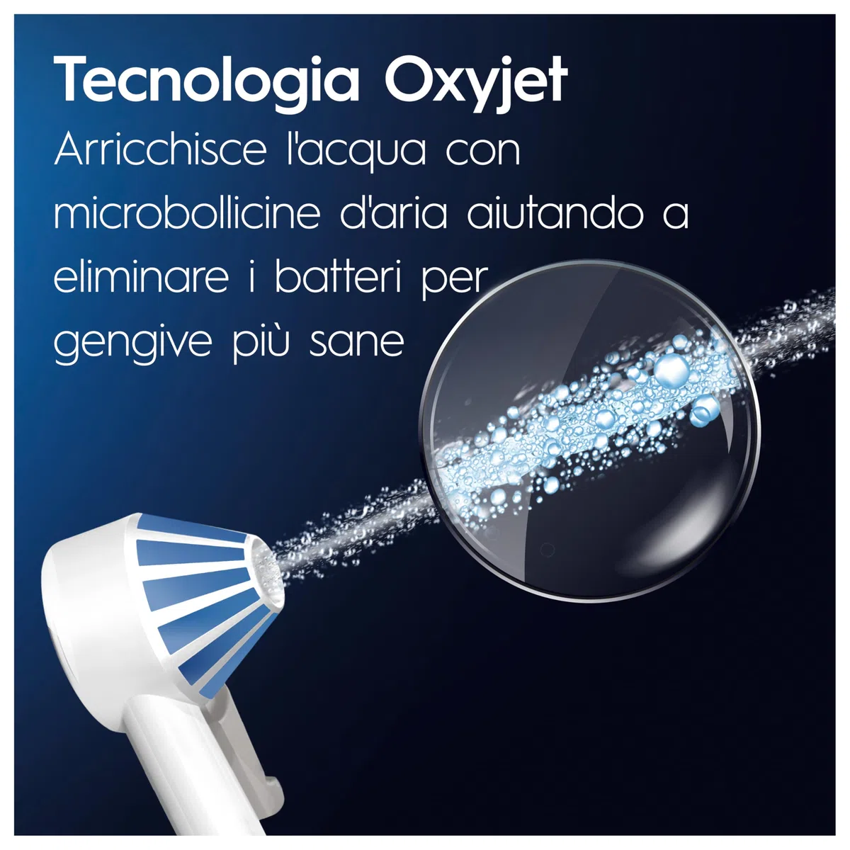 Oral-B Idropulsore con 1 Beccuccio Oxyjet, 1 Beccuccio Con Getto D’acqua, 1 Spazzolino Elettrico IO4, 2 Testine Di Ricambio. 1 Idropulsore