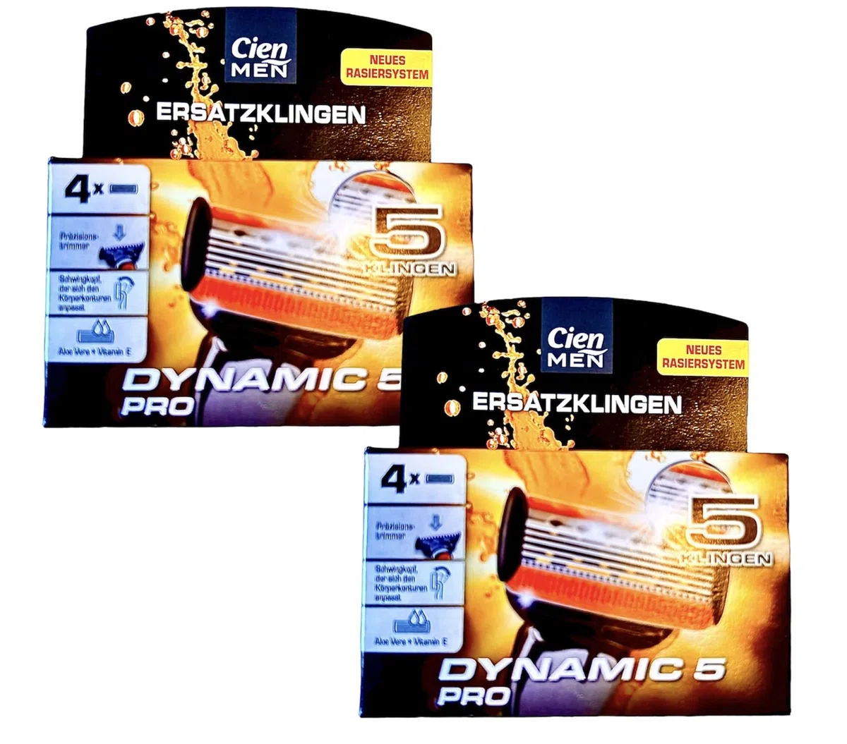 Cien Men Lidl - Lame di ricambio Dynamic 5 Lidl - 10 x 4 pezzi (confezione da 10)