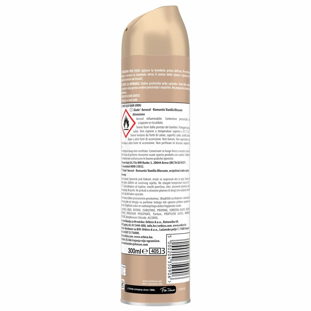 Glade Deodorante per Ambienti Spray Vaniglia 12x300ml