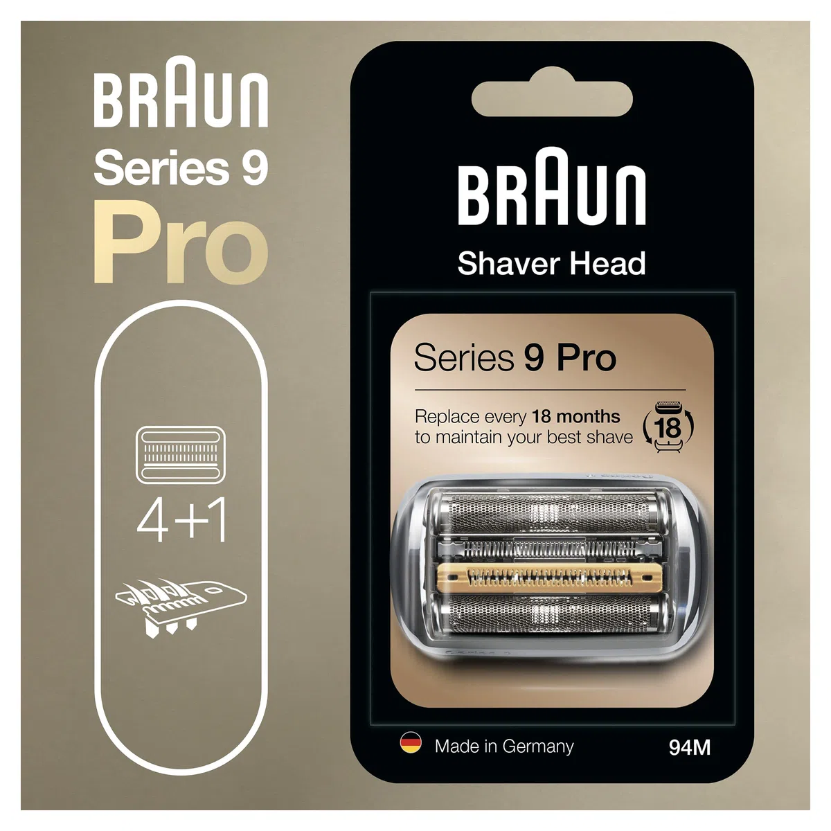 Braun - Parte di ricambio per rasoio Braun Series 9 Rasoio da uomo 94M