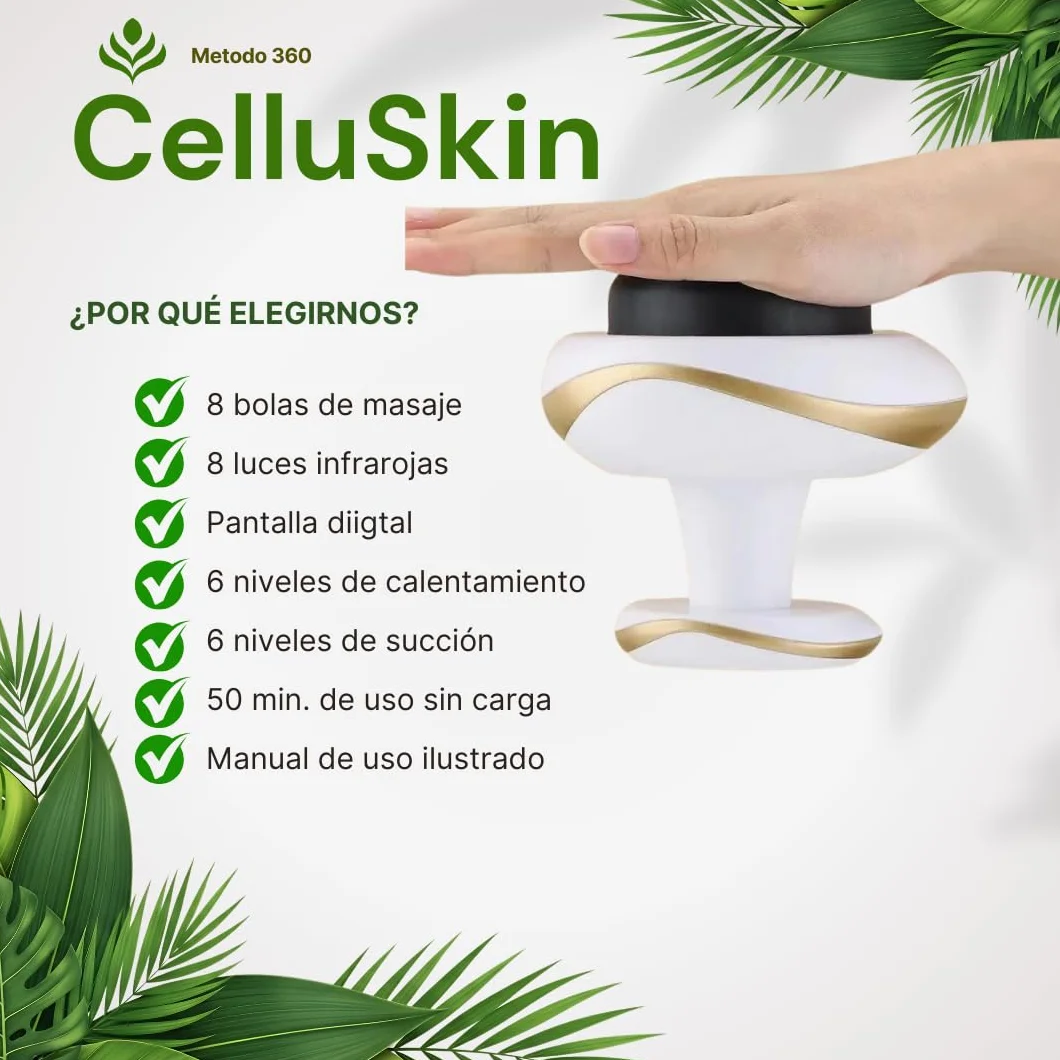 Massaggiatore Anticellulite Riduttore Potente, Vacumterapia, Reafrimante Corpo Flaccidità, Per Cellulite Grave Versione Migliorata