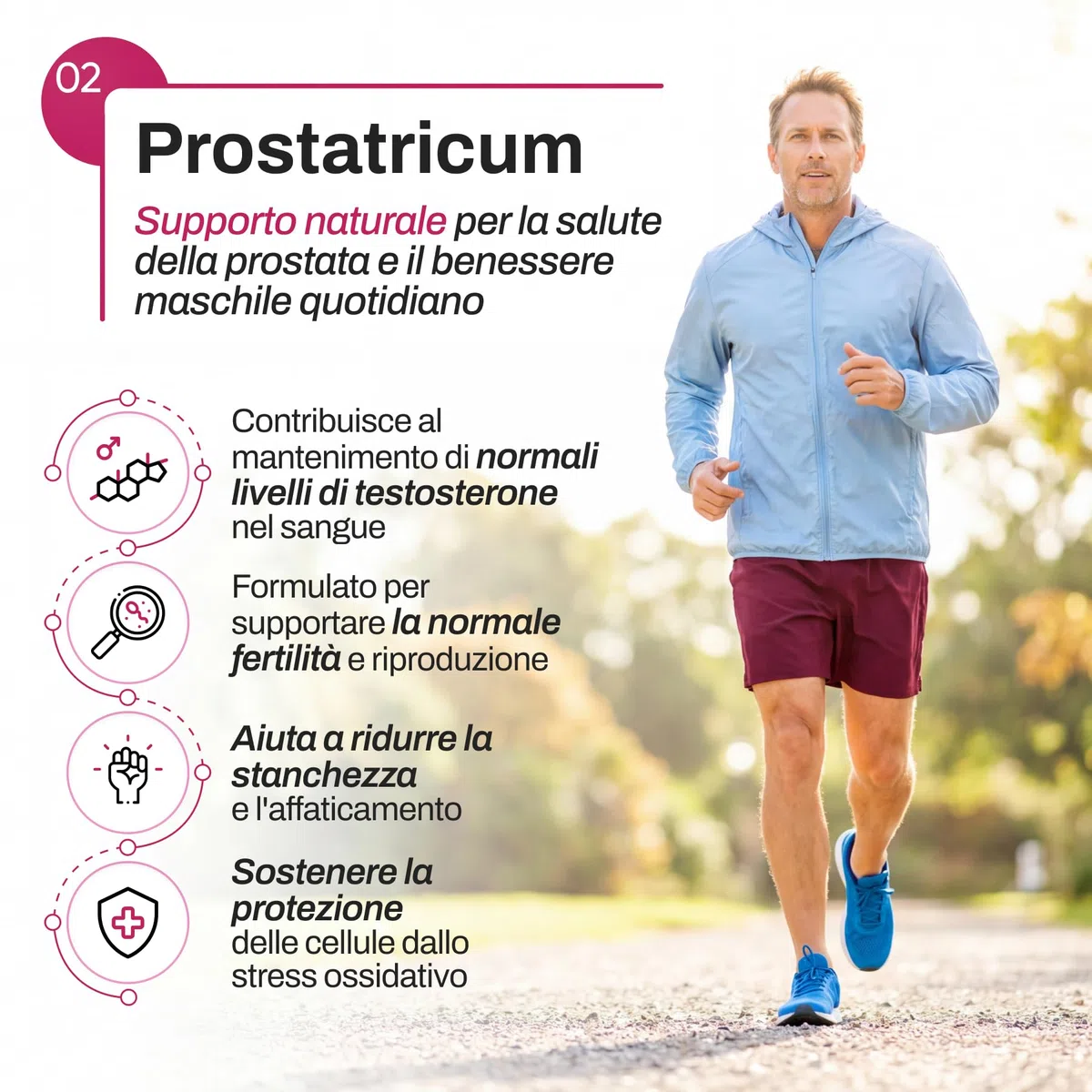 (4 Pacchi) Capsule PROSTATRICUM | Supporto delle Vie Urinarie | Serenoa Repens 480mg + Echinacea 480mg | Supporto per la Prostata | con Ginkgo Biloba, Licopene e Zinco | 30 Capsule