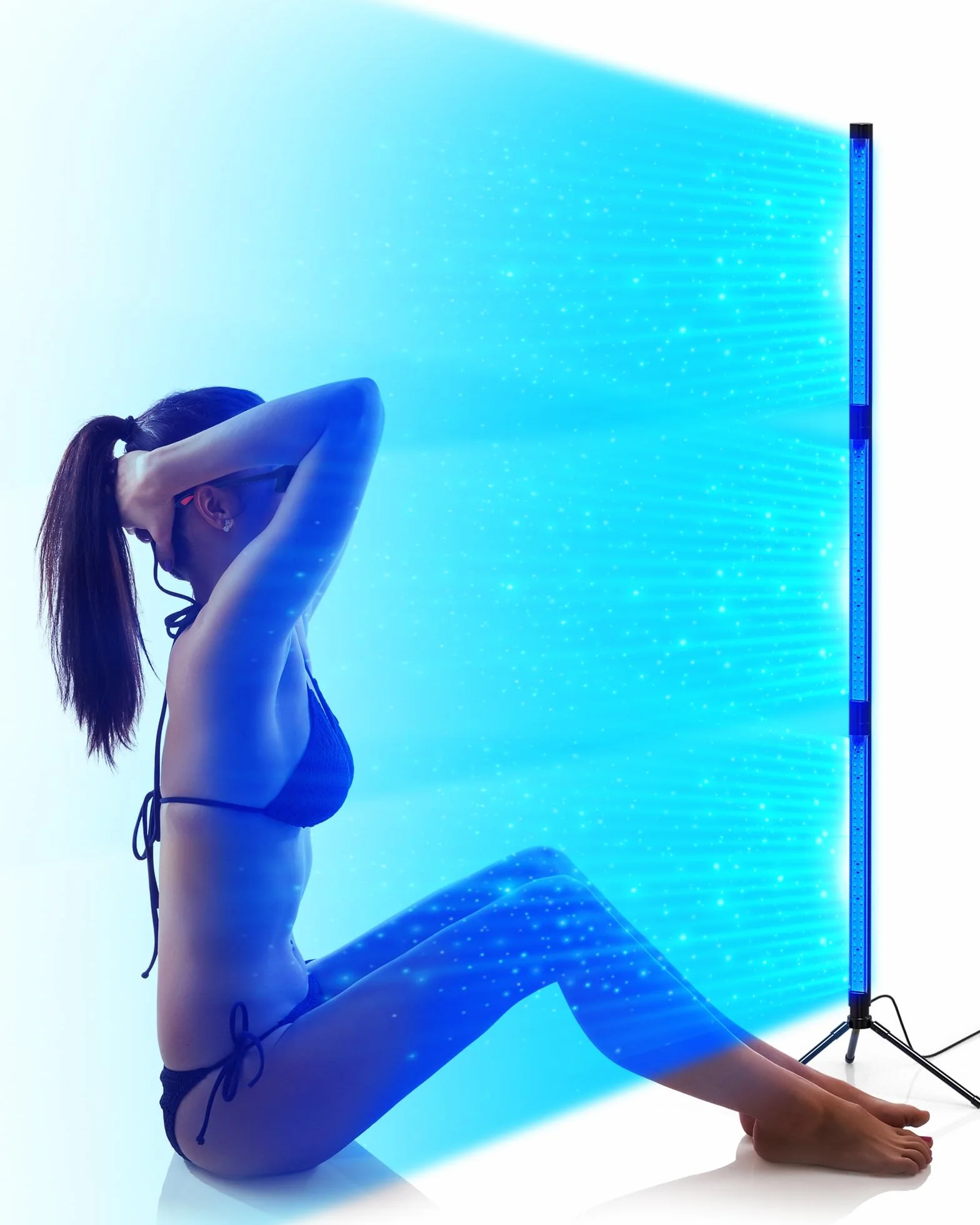 Solarium per la casa 460 nm 490 nm lampada abbronzante 5 modalità abbronzatura viso corpo