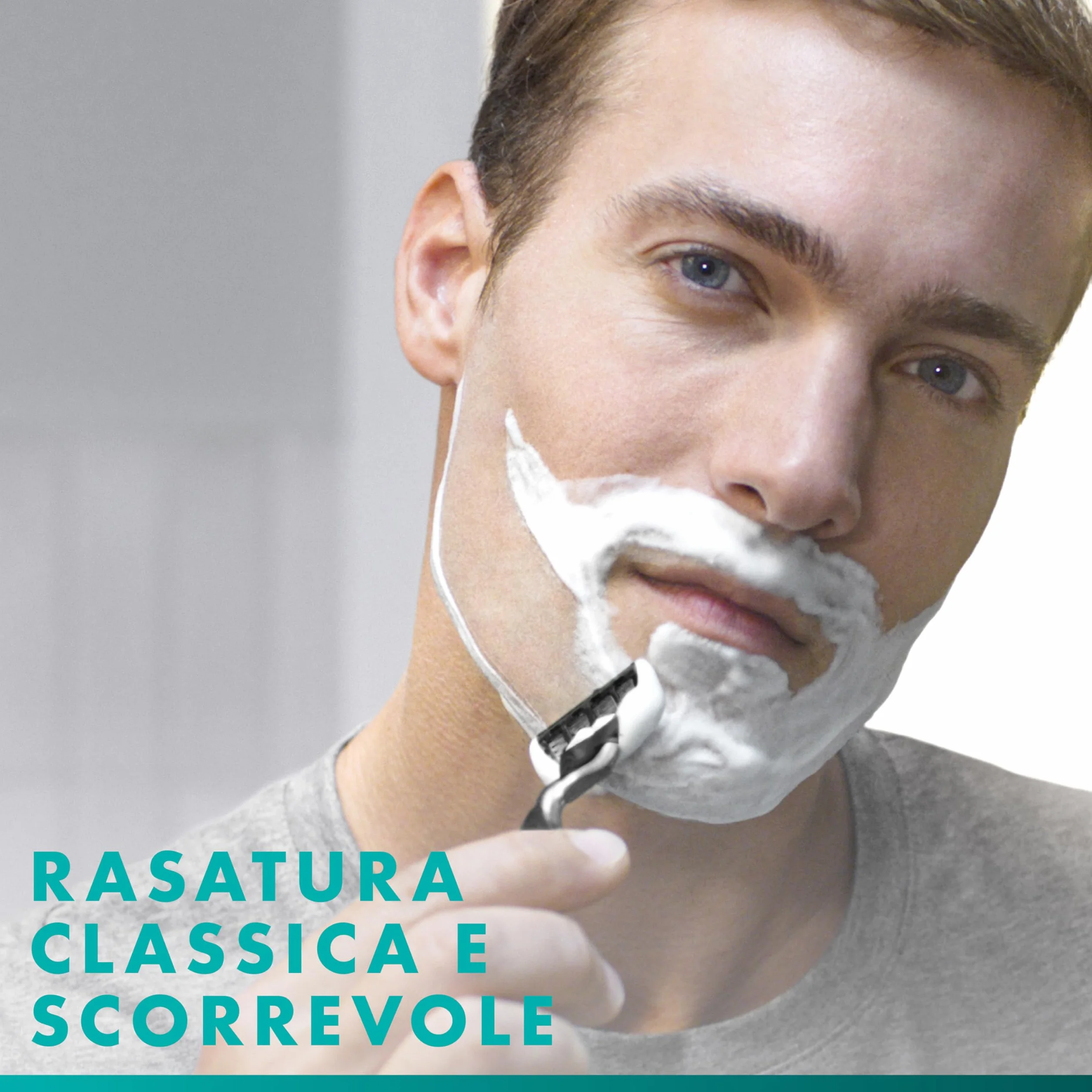 Gillette Mach3 Base 20 Lametta di Ricambio per Rasoio Barba, Striscia Lubrificante