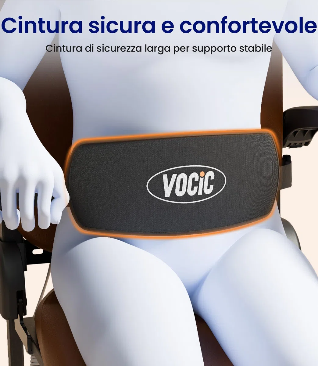 VOCIC Poltrona elettrica AX15, stabile supporto per alzarsi dal pavimento con robusto telaio in acciaio, pieghevole e portatile, portata fino a 200 kg, ideale per anziani a casa e cura, ecopelle
