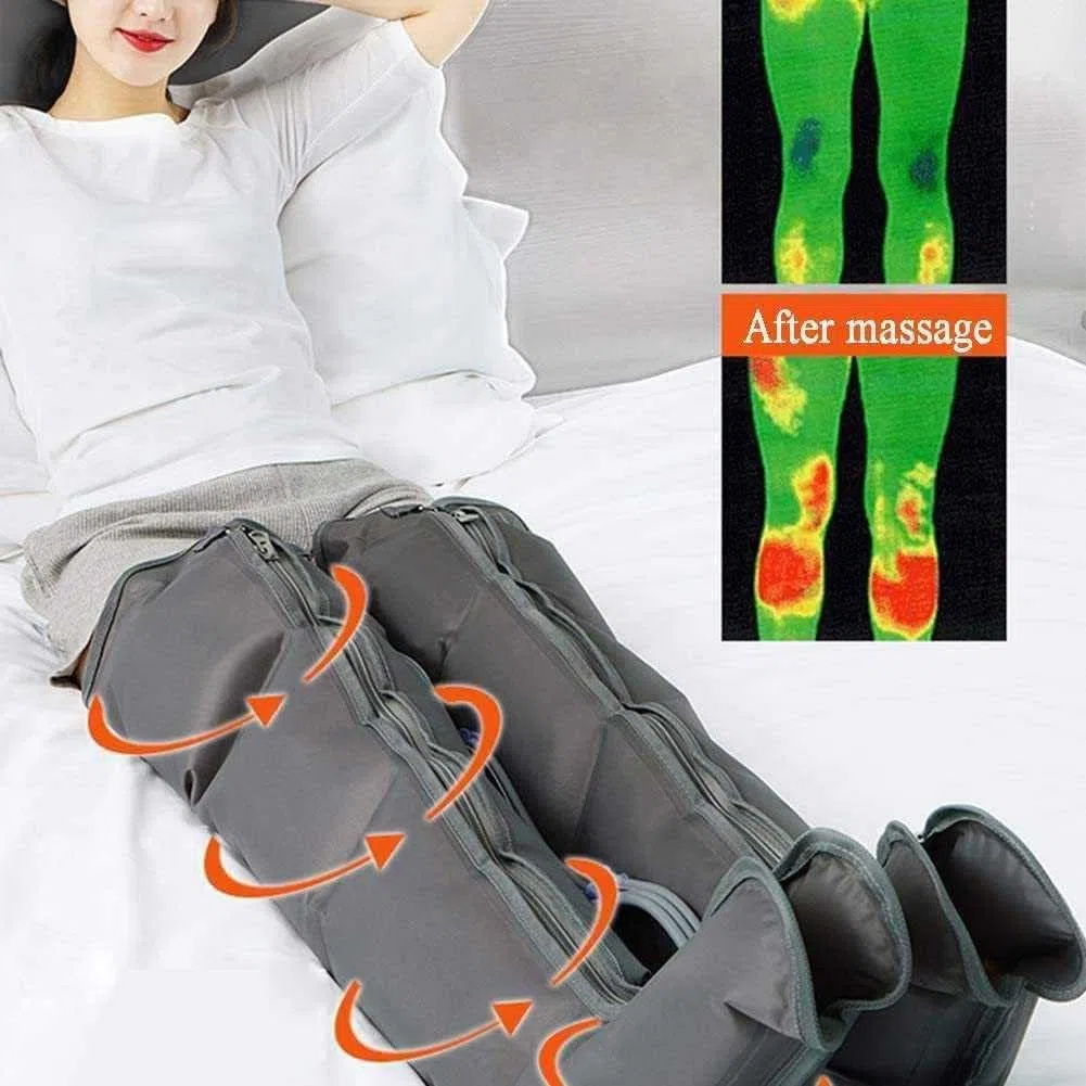 Pressoterapia per Casa, Linfodrenaggio, Professionale, Apparecchio Massaggiatore, Gambe E Piedi, Anticellulite, Migliora La Circolazione del Recupero Muscolare Drenaggio Linfatico