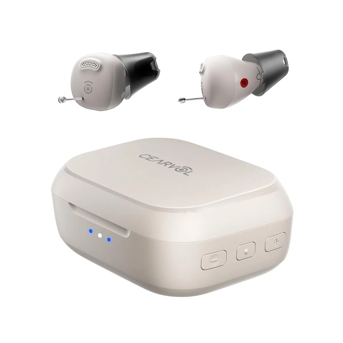 Nano Dispositivo Audio Senza Bluetooth/App, Supporto Uditivo per Anziani e Adulti, 3 Modalità di Ascolto, Guadagno a 4 Livelli, Design Discreto e Quasi Invisibile (Galassia)