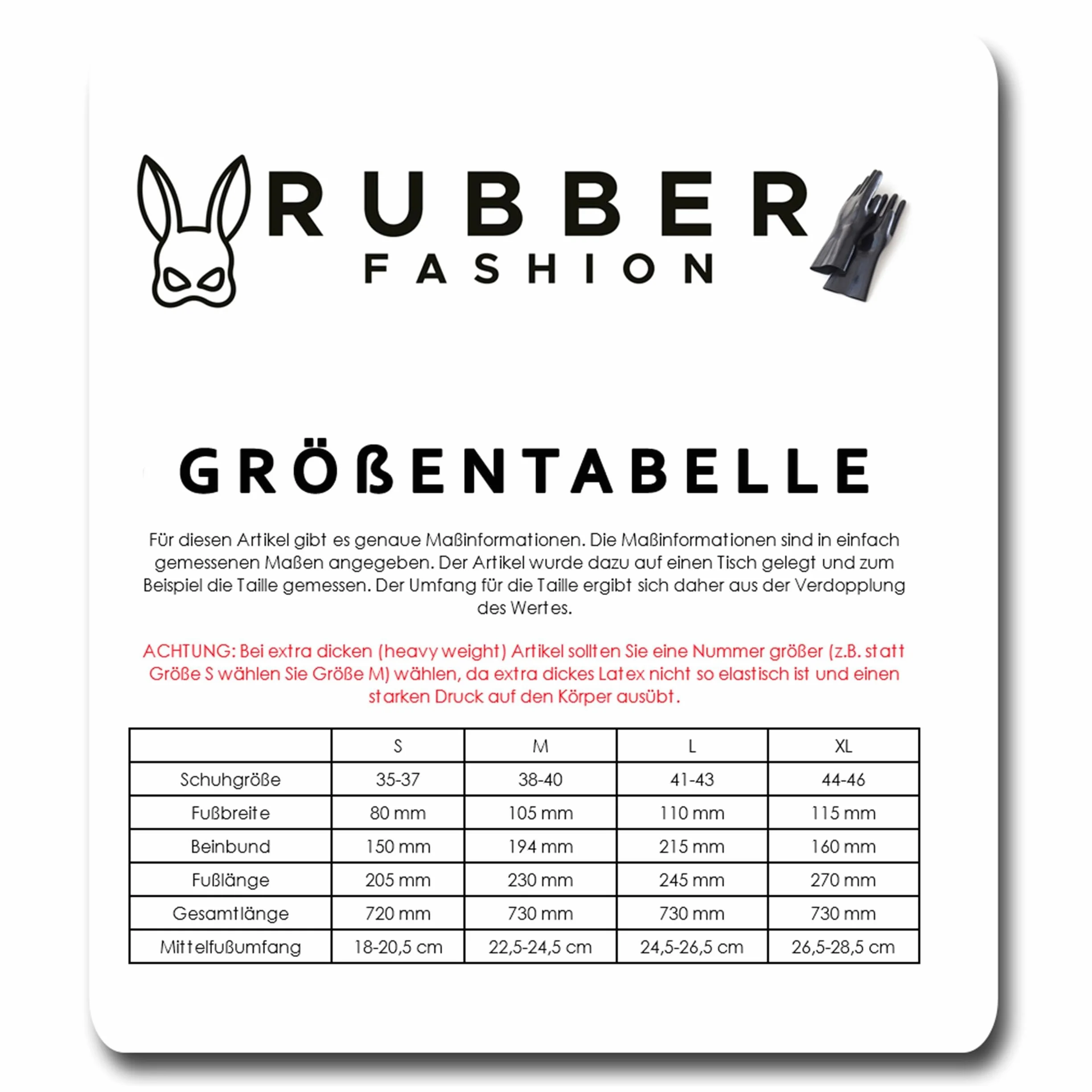 Rubberfashion Calze in lattice lunghe nero 0,8 mm XL Sexy Overknee Gomma pesante