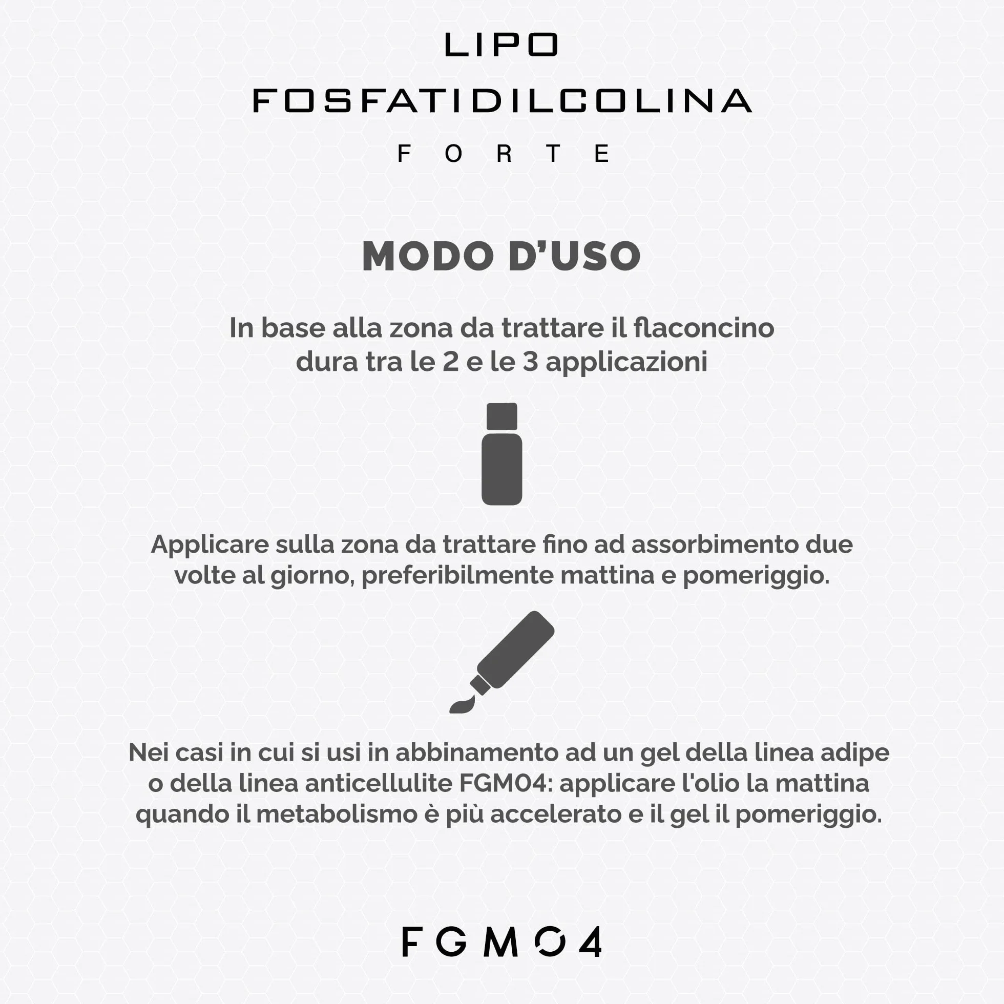 FGM04 Lipo Fosfatildilcolina Forte 10 ml Olio 10 Flaconcini Contrasta Adipe Localizzato