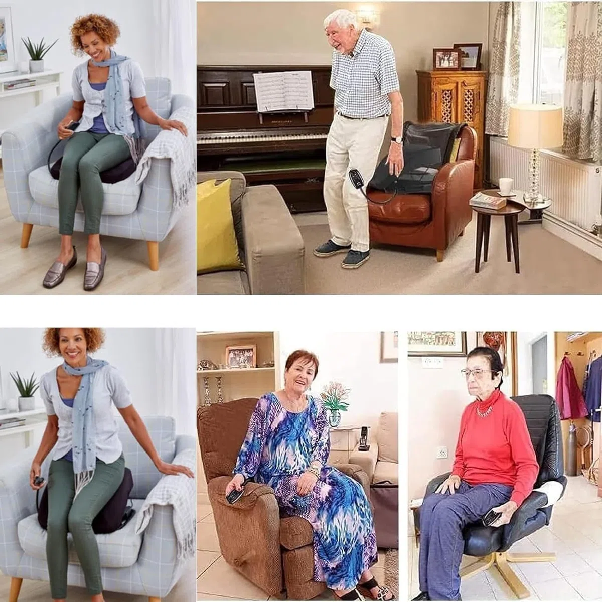 Lift Assist Per Anziani, Cuscino Di Sollevamento Portatile Ausilio Per La Mobilità Del Sedile Cuscino Elettrico Di Sollevamento Facile Per Assistenza Alla Mobilità, Supporto Fino a 300 Libbre