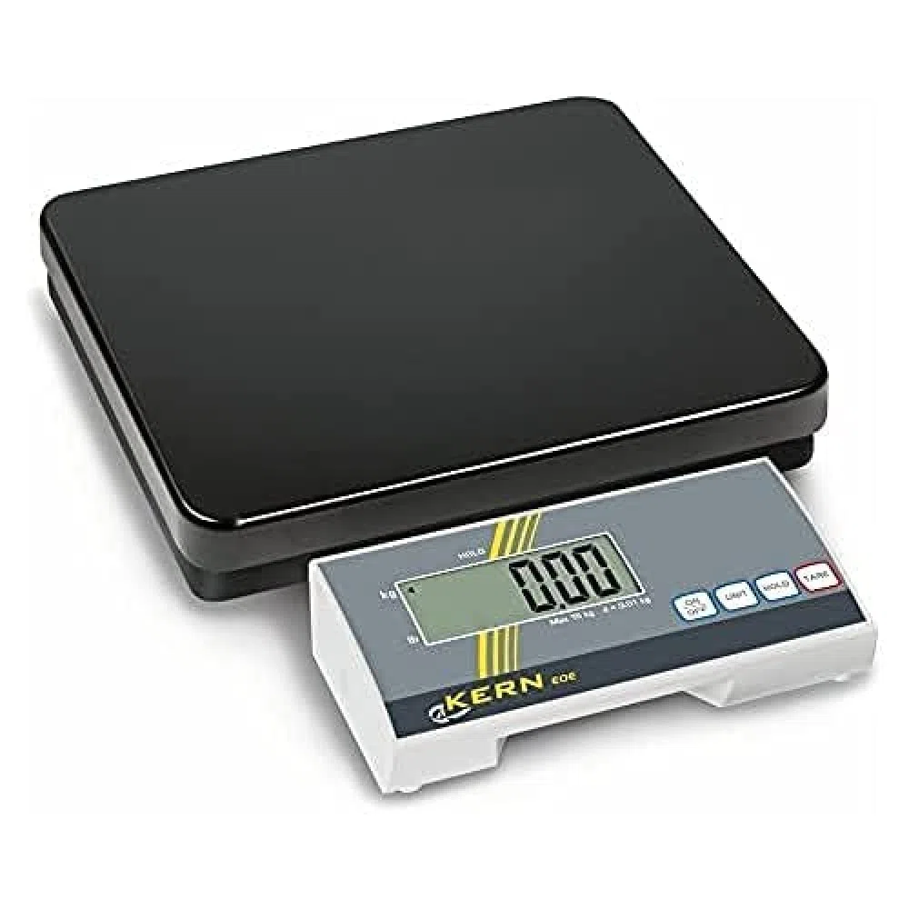 Bilancia a piattaforme Allround [Kern EOE 10K-3] con ottimo rapporto qualità/prezzo, portata massima 15 kg, leggibilità [d]: 5 g, piastra di pesatura: 315 x 305 x 65 mm (metallo laccato)