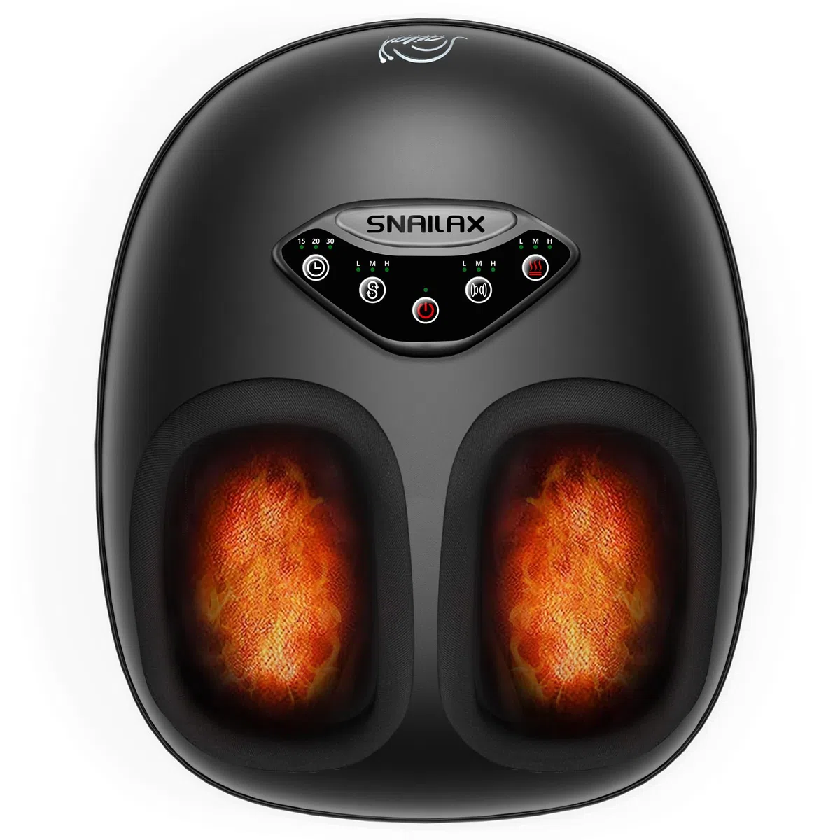 Snailax Massaggiatore per piedi con calore, Shiatsu massaggiatore per piedi per fascite plantare, Impastamento profondo, Compressione, Massaggio plantare a vibrazione, Regali per uomini donne