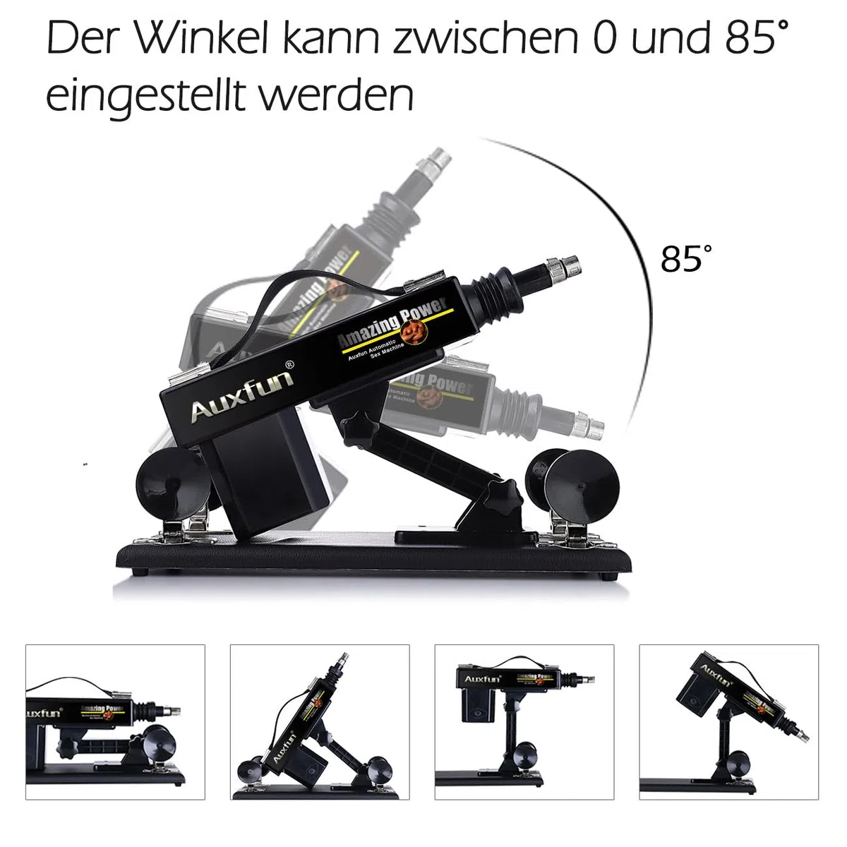 Dispositivo per macchina del sesso KlicLok per donne Macchina dell'amore a spinta automatica Dildo Adattatore per ventosa da 3,5 pollici con 3 connettori XLR Macchina a mani libere Realistico
