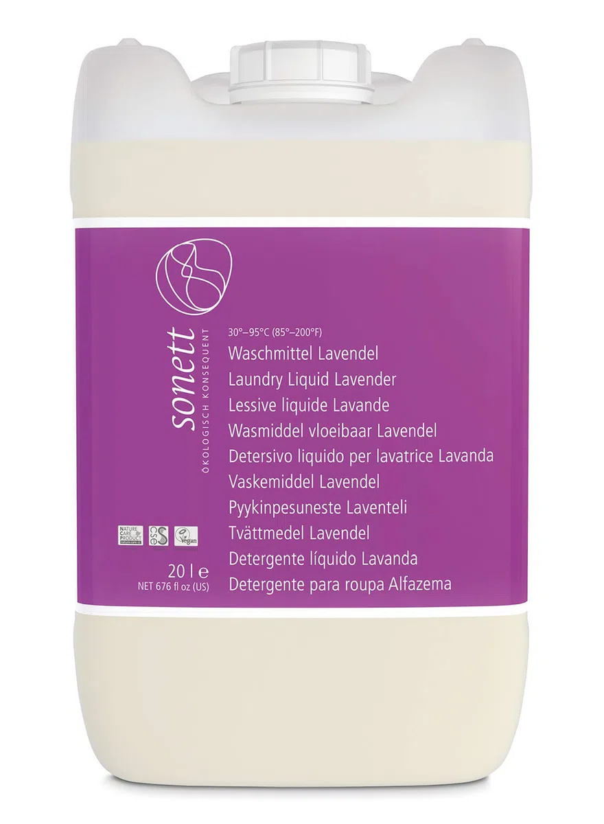 Detersivo alla lavanda: per bucato colorato e bianco, con sapone biologico all'olio vegetale.