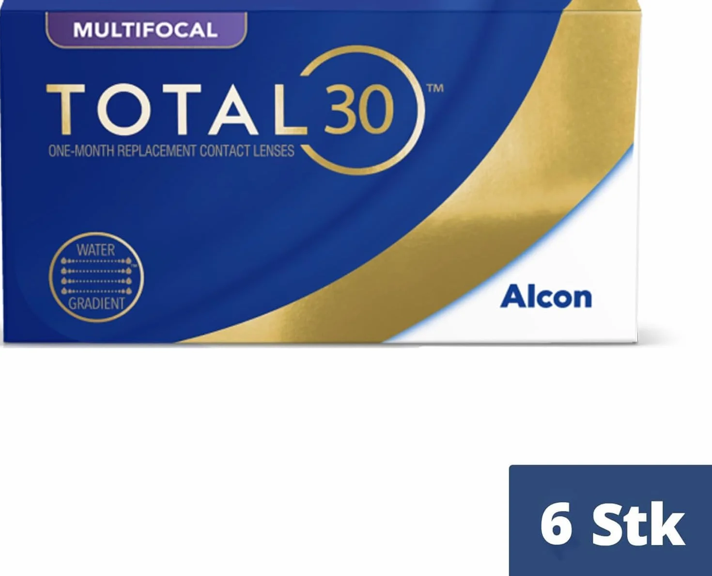 TOTAL30 Multifocal lenti a contatto mensili 6 lenti BC 8.4 DIA 14.2 ADD MED -07.50
