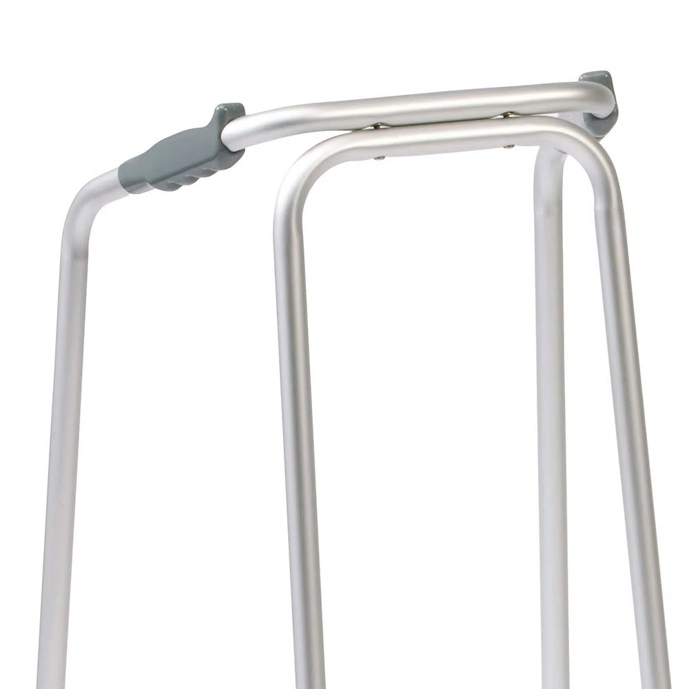 NRS Healthcare Deambulatore Sottile con Rotelle, Altezza Regolabile
