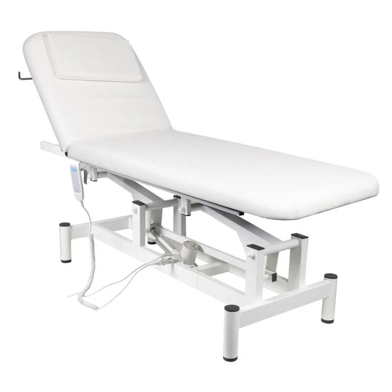 ACTIVESHOP Lettino massaggiante elettrico con 1 motore 079 bianco