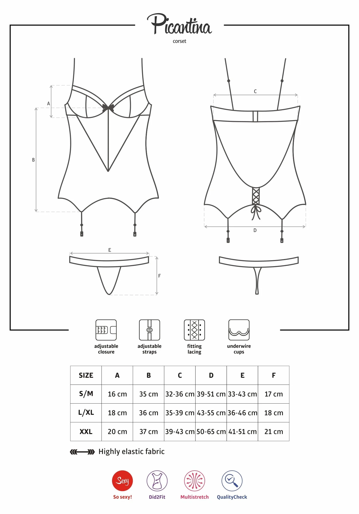 Obsessive intimo donna in confezione di cartone