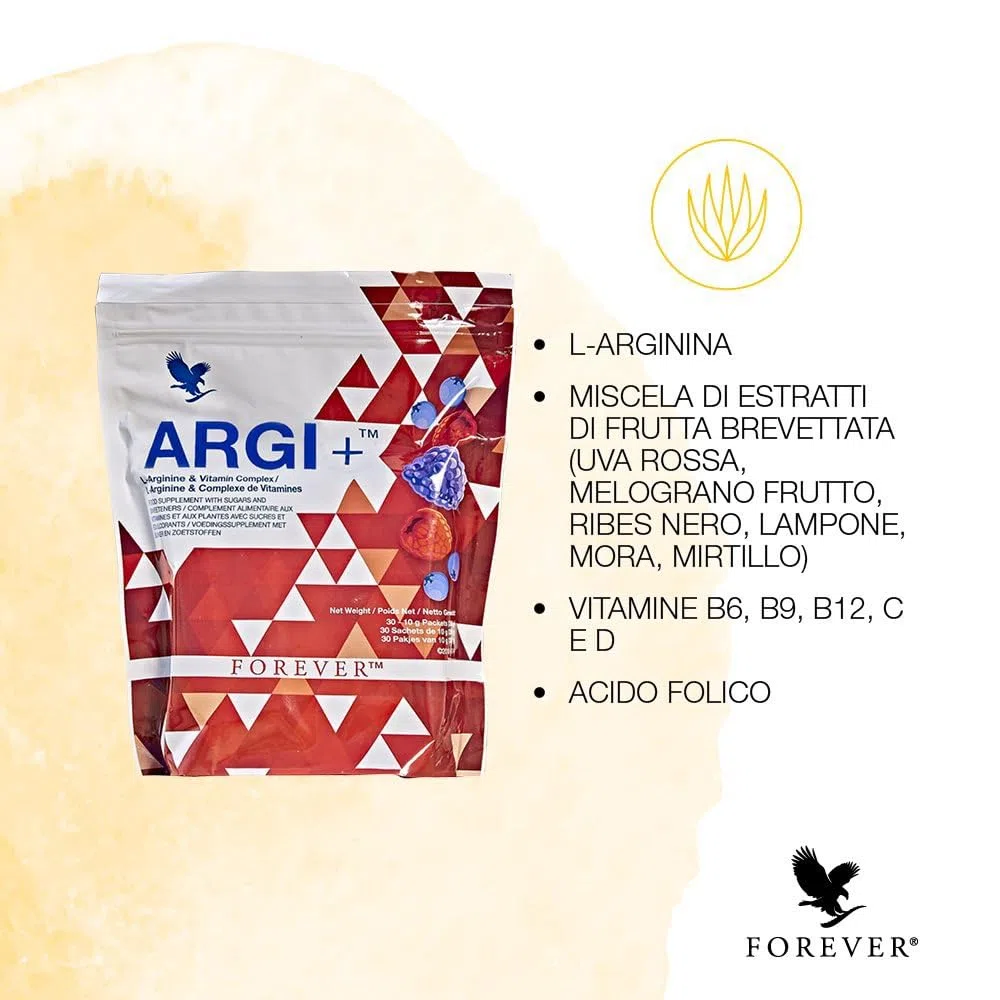 Forever Argi+ in bustine monodose - Aloe Vera e Arginina