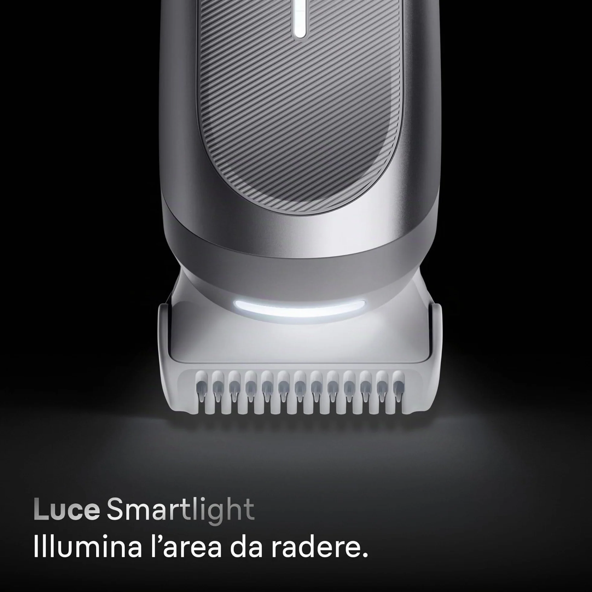 Braun Series 7 Rasoio Elettrico Corpo Uomo, 8 Strumenti Cura Corpo, Smartlight, SkinGuard, 100 Min Utilizzo, Impermeabile, Grigio