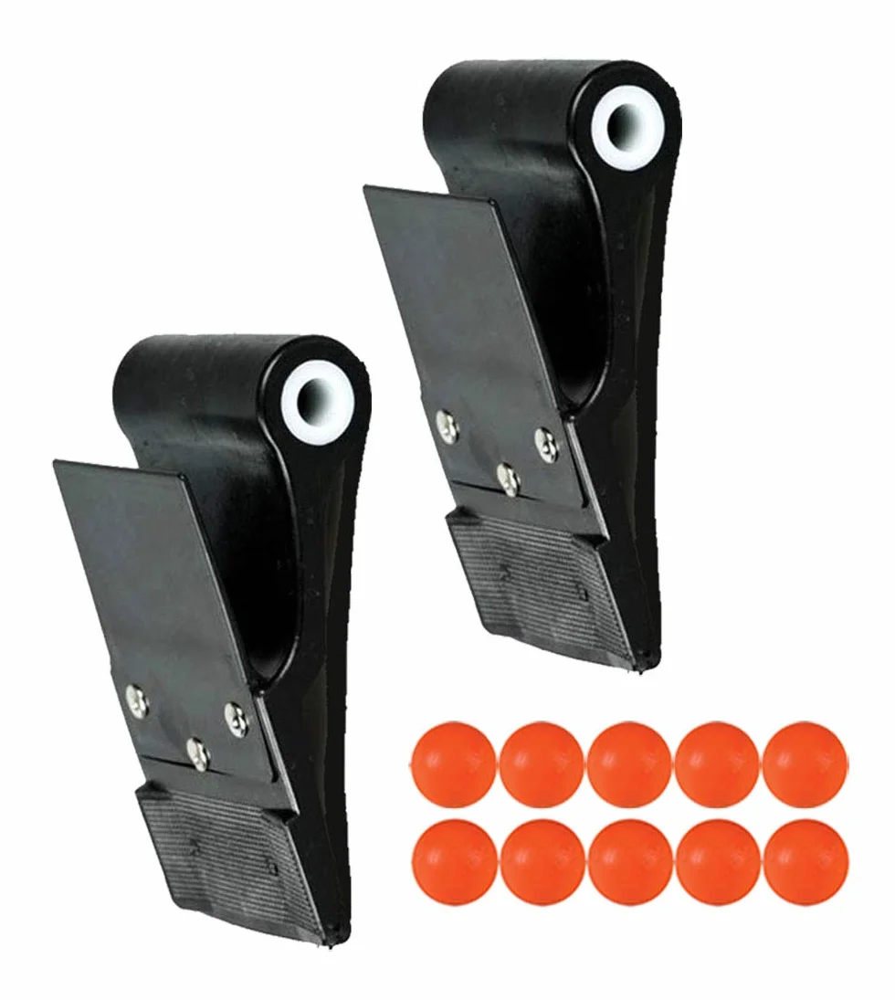 Coppia Palette Dribling PRO Gioco Tam-Tam Polietilene Nero 8,5x10,8 cm Diametro Interno 12 mm Schermo paramani