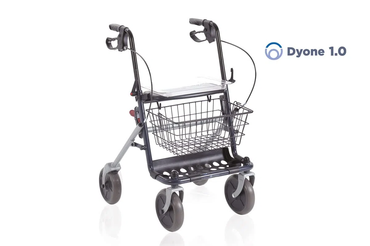 Deambulatore per anziani pieghevole 4 ruote Dyone