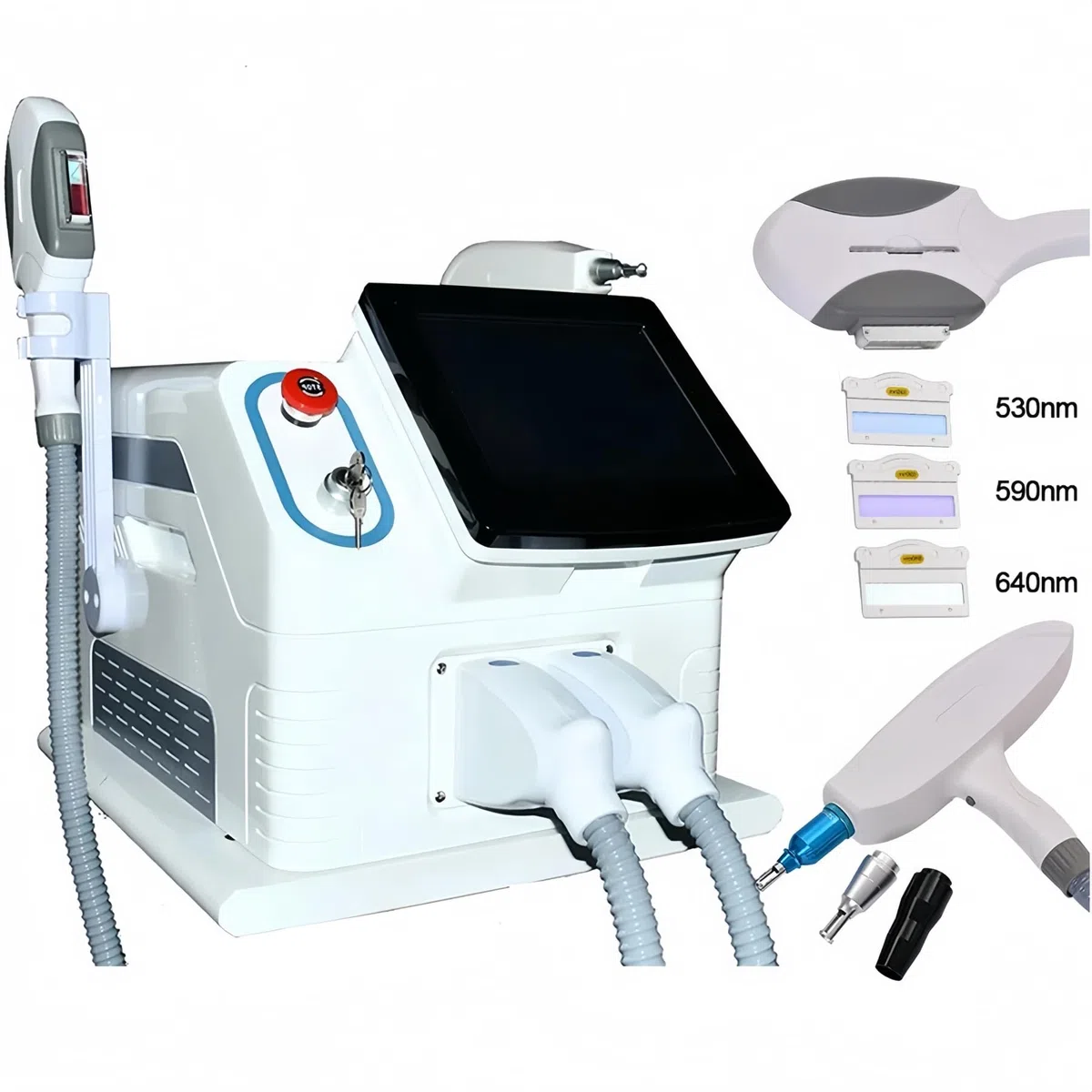 OPT IPL Nd YAG 2 in 1 macchina laser multifunzione attrezzature per la depilazione professionale Salone di rigenerazione della pelle di picosecondi