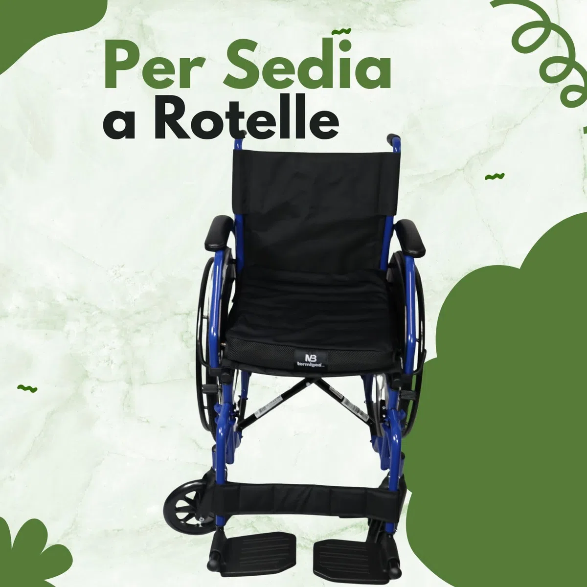 TERMIGEA Cuscino antidecubito a bolle d'aria con di pompa per regolazione della pressione e Kit di Riparazione. CA1000 con 64 celle alto 6cm40X40 Cuscino decubito per la prevenzione delle piaghe.