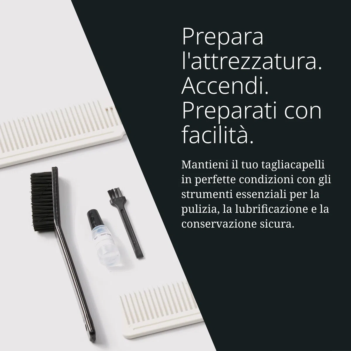 Wahl Cordless Barber Combo - Black Magic Clip & Detailer Li - Lame in titanio - 100 minuti di autonomia