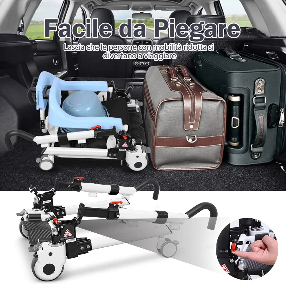 Imbracatura per Sollevatore Disabili Elettrico - JABALUX Letto Elettrico per Disabili Aiuta gli Anziani a Salire Facilmente Sulla Sollevatore Anziani per Fare il Bagno Mangiare e Andare in Bagno
