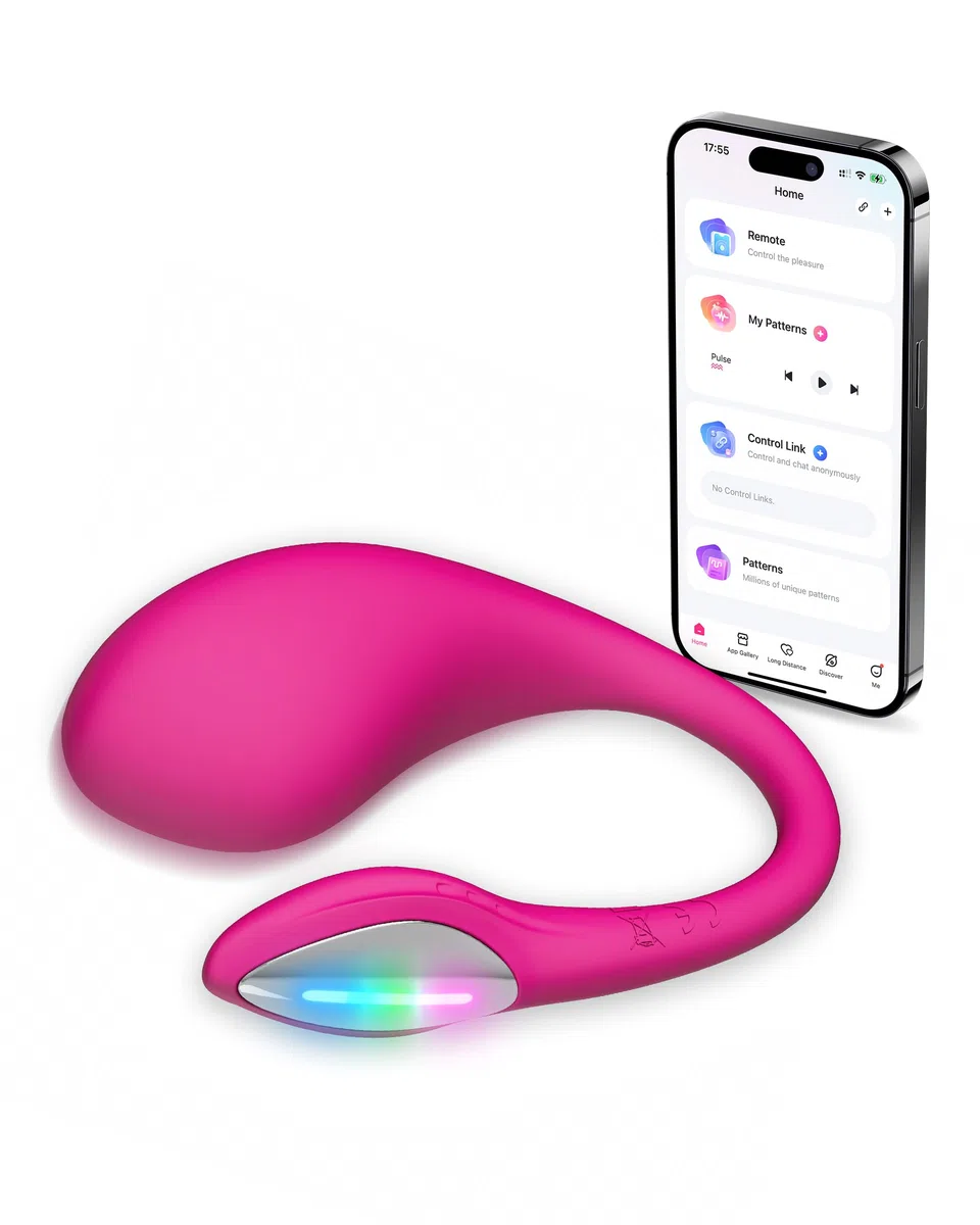 LOVENSE Lush 4.0 Vibratore Punto G con Controllo Remoto, Giocattolo Sessuale Indossabile per Coppie, Controllabile da App, con Luce LED, Impermeabile, Silenzioso, Potente