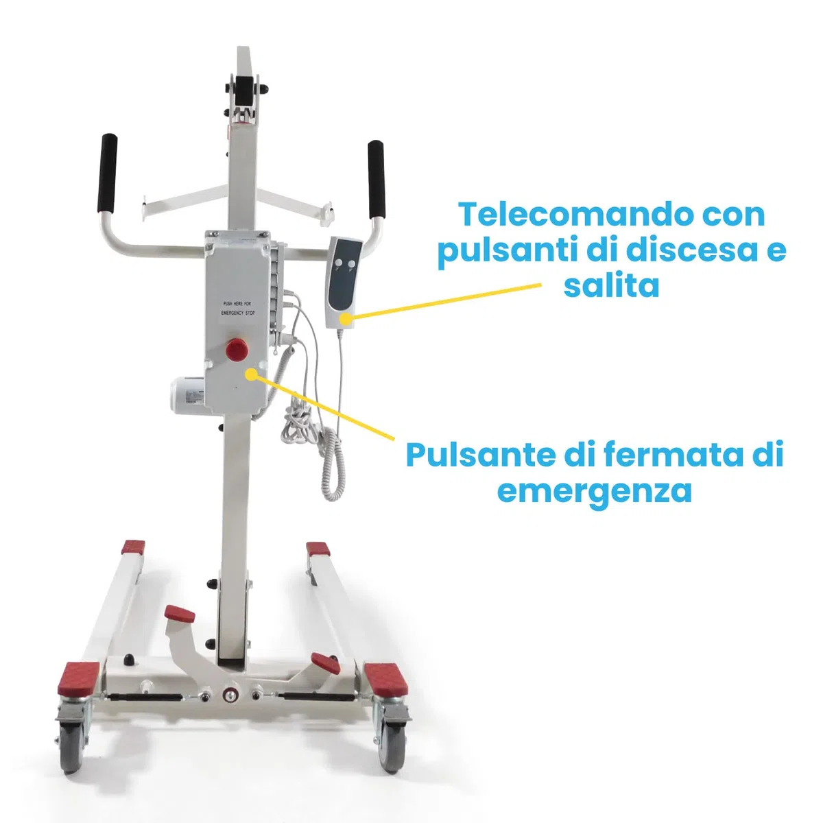 Sollevatore Elettrico per Disabili e Anziani, Sicuro, Regolabile e Facile da Usare, Imbracatura Inclusa, con Batteria Ricaricabile