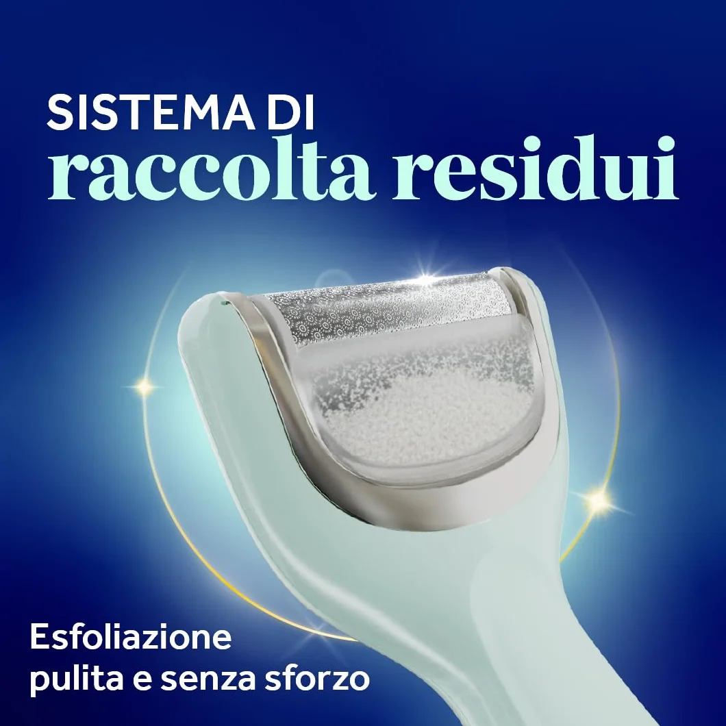 Dr. Scholl's Pedi Perfect Pro Lima Elettrica Pedicure Professionale, Rimuovi Calli e Duroni, Ricaricabile Impermeabile, 3 Rulli