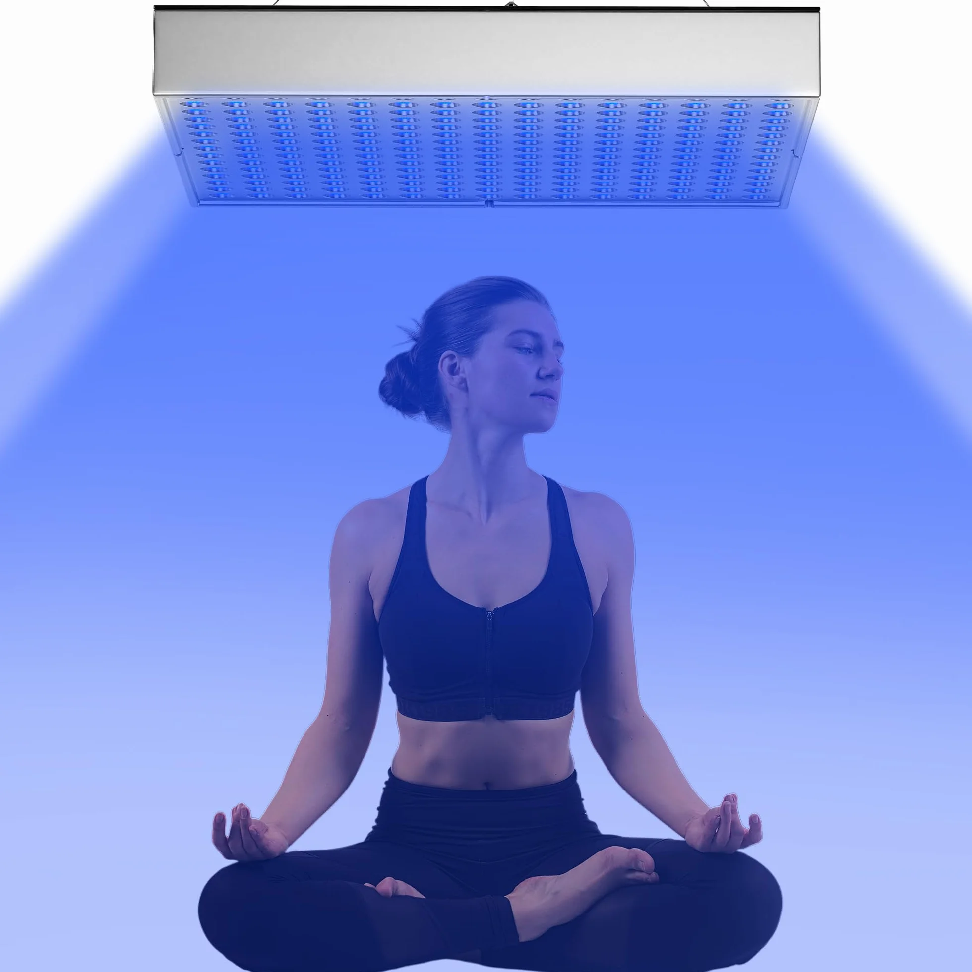 Lampada abbronzante portatile 225 LED 48W con supporto regolabile pieghevole per viso e corpo
