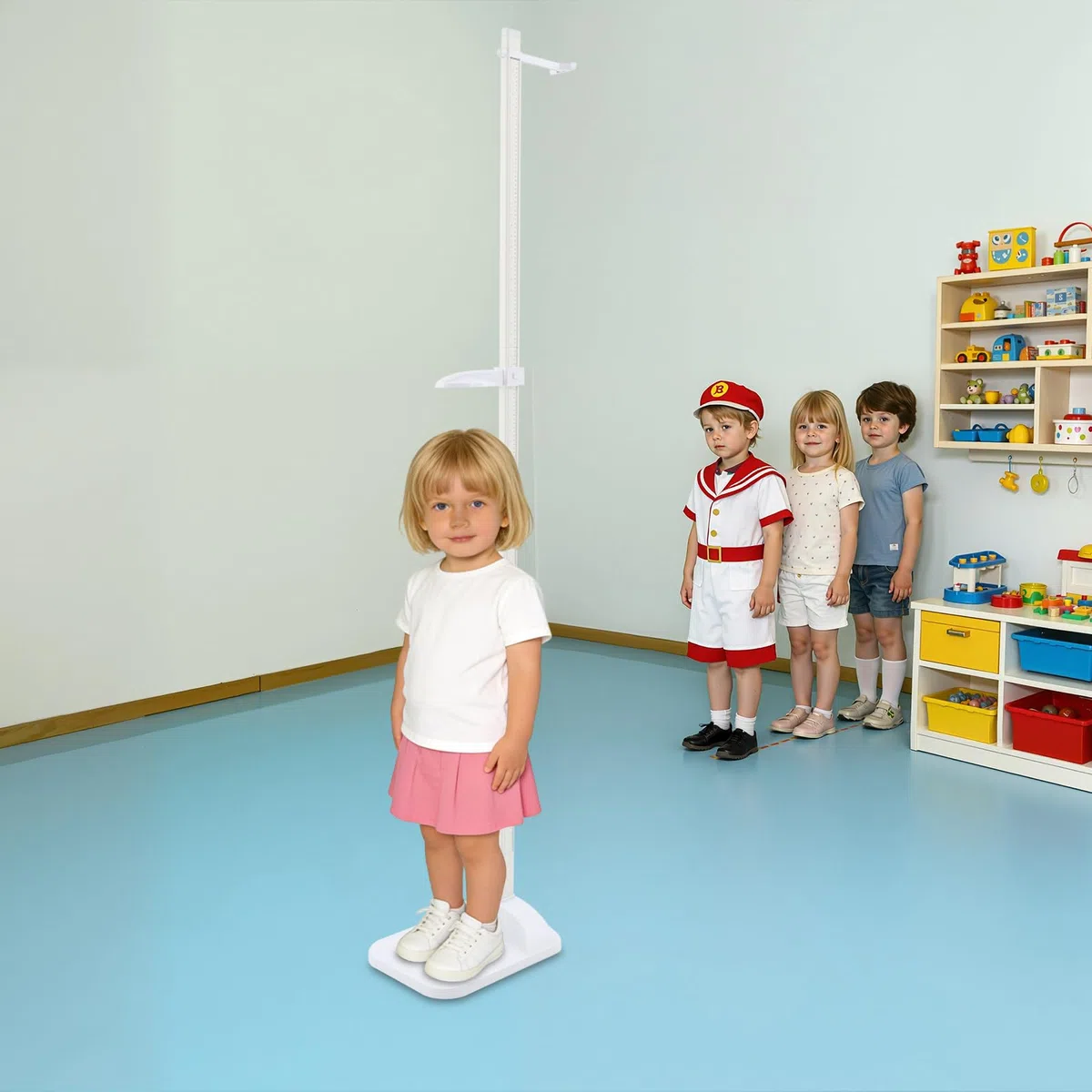 Altimetro portatile stadio stadio stadio 20 – 210 cm/8 – 83 pollici, barra di misurazione dell'altezza medica con due linee di scala, misurazione dell'altezza per casa e clinica