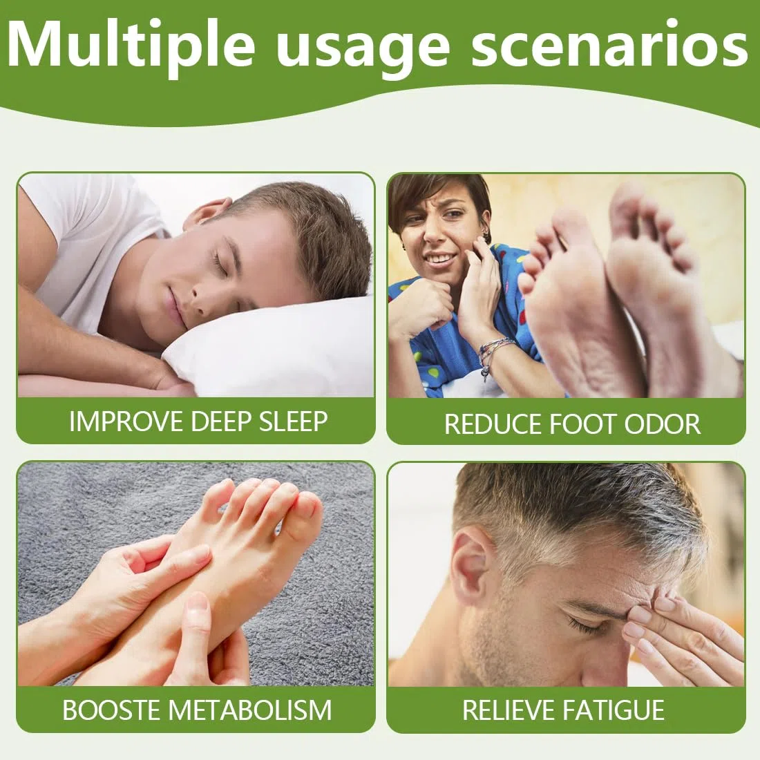 GXGM 10 Pezzi Cerotti Piedi, Principi Attivi Naturali Per Piedi,Patch Per Il Piede Per Dal Corpo Migliorano La Circolazione,Alleviare Lo Stress E Migliorare Il Sonno
