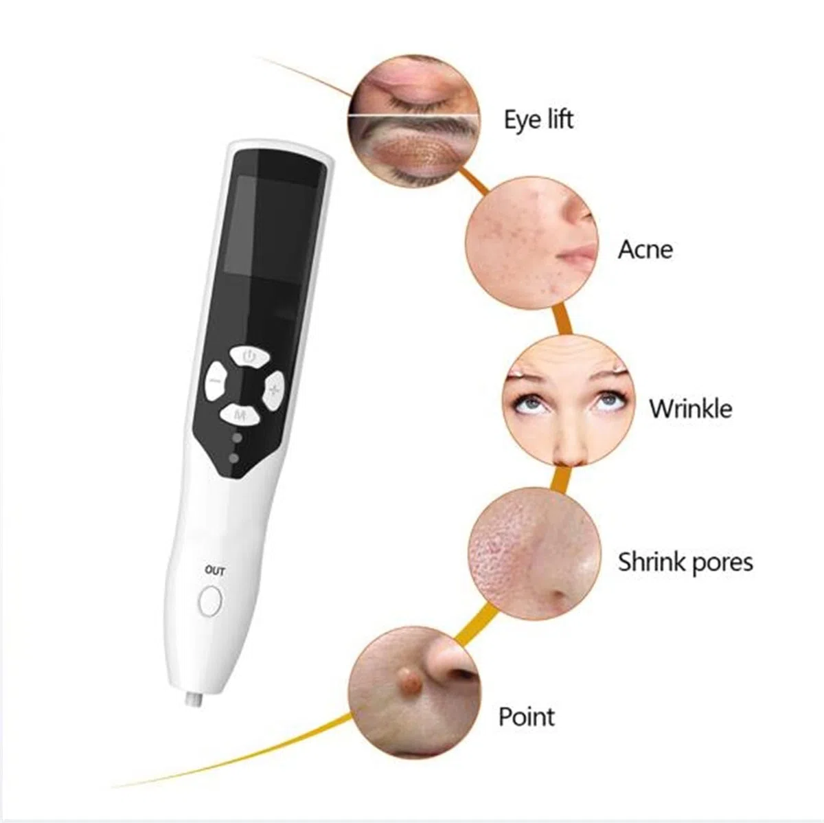 Penna al Plasma PAA Ozonoterapia per Rimuovere nei, Rughe, verruche, lentiggini. Solleva Le palpebre e rassoda la Pelle del Viso in Modo Sicuro