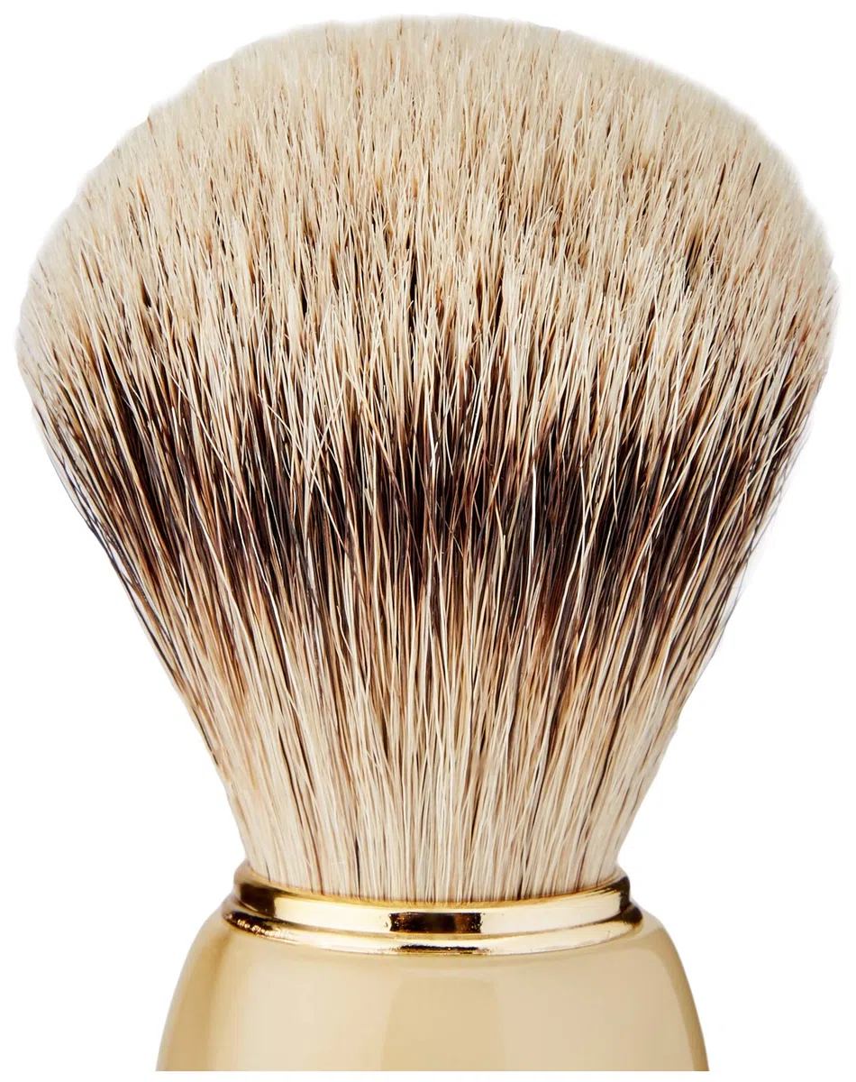 Omega 620 - Pennello da Barba in Puro Tasso Beige, 1 unità, 1