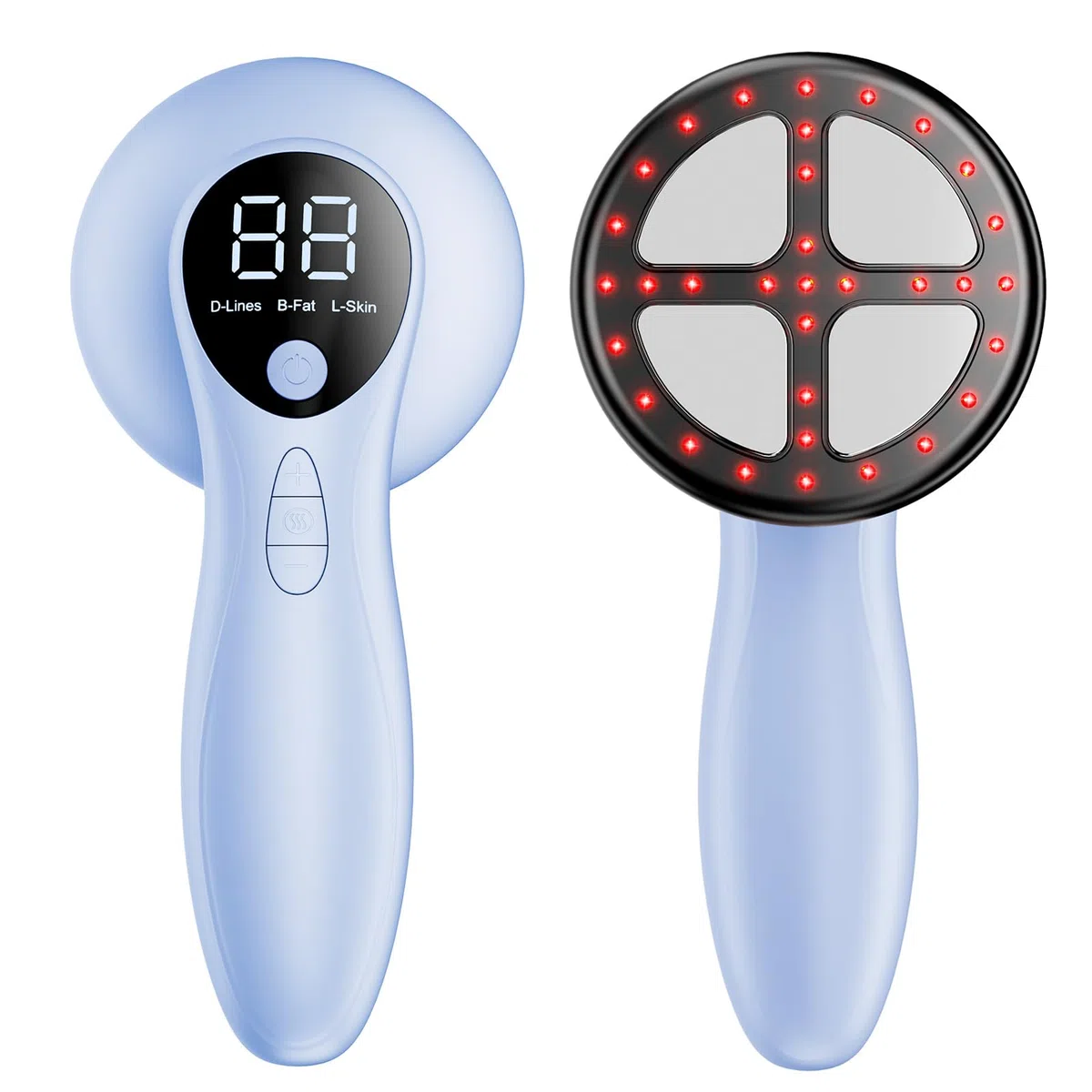 Massaggiatore Anticellulite Professionale, Efficacia Clinicamente Testata, Massaggiatore Anticellulite Elettrico Senza Fili per Pancia, Vita, Braccia, Gambe, Glutei (Blu)