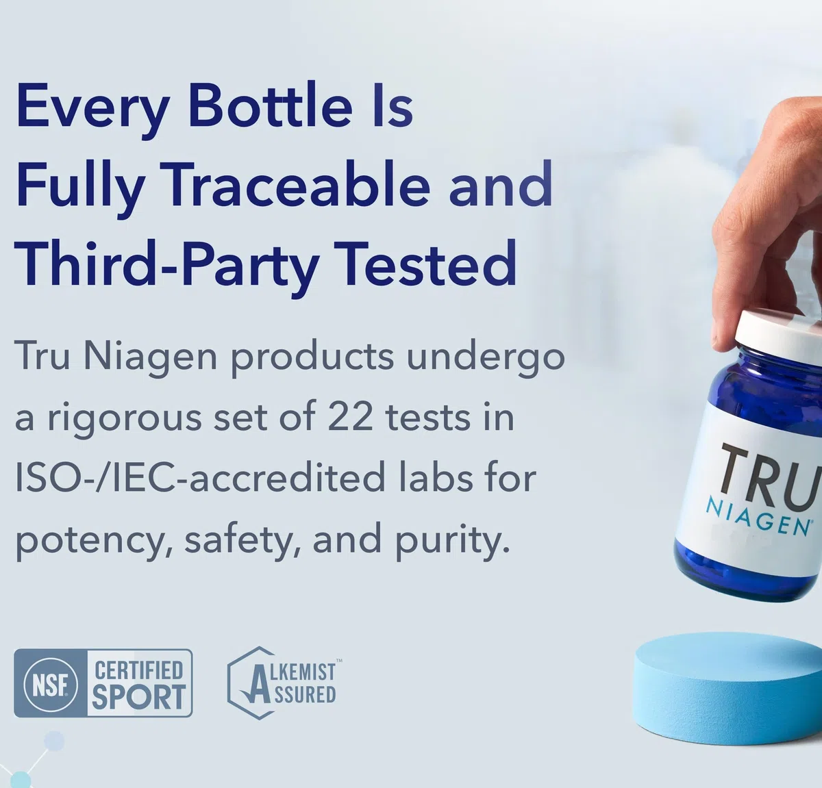 TRU NIAGEN NAD Integratore, Nicotinamide Riboside, Formula Brevettata NR, Per Ridurre Stanchezza e Affaticamento, da 30 Compresse, 300 mg per Porzione (2 Mesi/2 Flaconi)