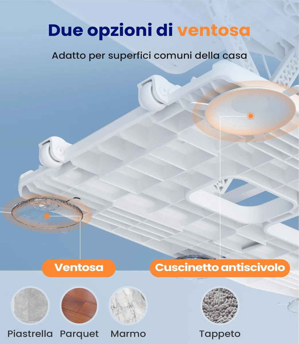 VOCIC Sedia elevatrice elettrica AX10, sollevatore mobile con ruote per alzarsi da terra, pieghevole e regolabile in altezza 0–50 cm, fino a 140 kg, aiuto al sollevamento per anziani a casa